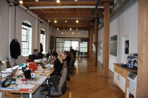 Lots of collaboration, communication and teamwork, and you can tell their workspace is designed to make that happen. 